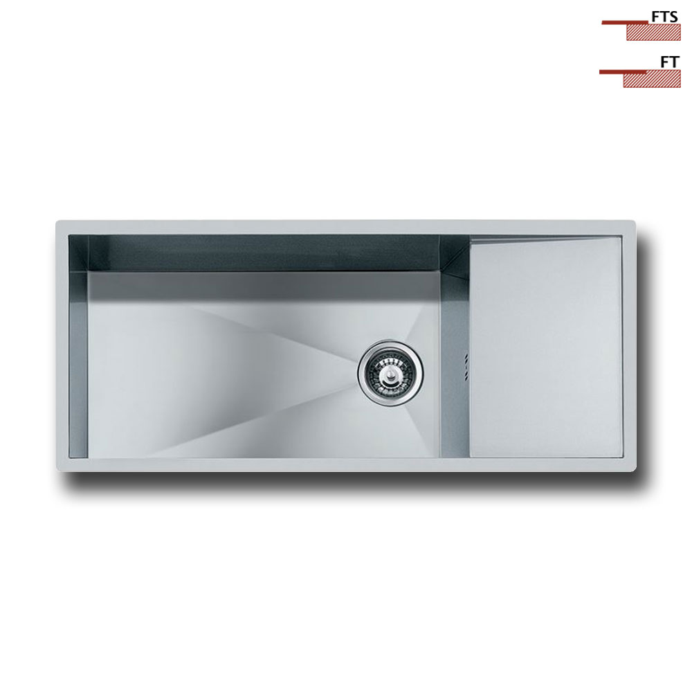 FOSTER@1220.050 Vasca QUADRA 100.1V.FT / Inox.R