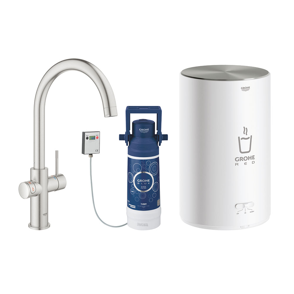 GROHE_30083DC1 Red Duo / S.Steel