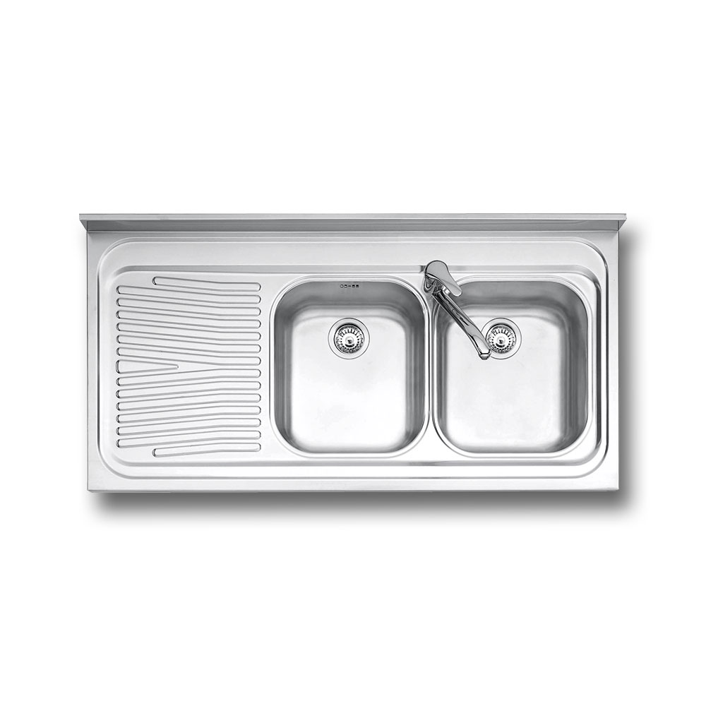 JOLLYNOX 1120/2S3K Lavello A 120x60 2v / Inox.Sx
