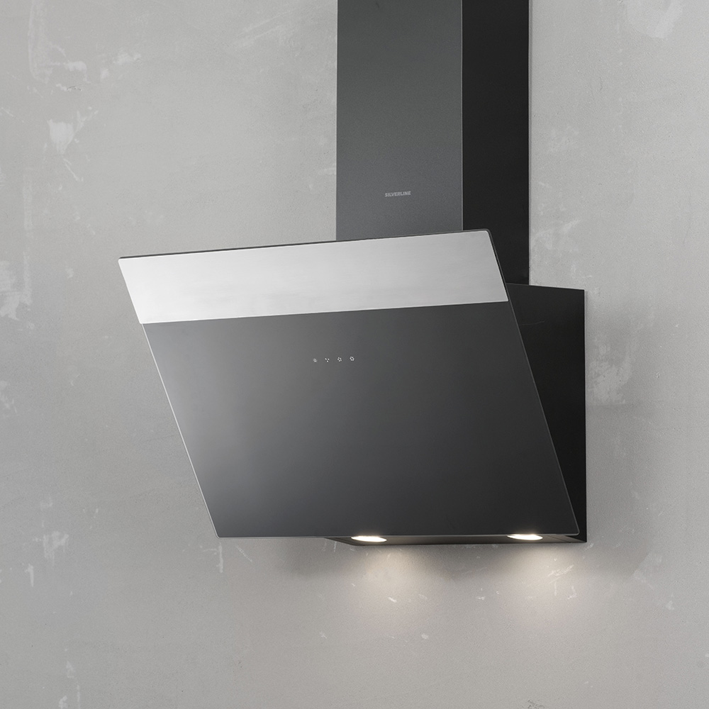 SILVERLINE@3457.9.733.01 Cappa Parete / Nero