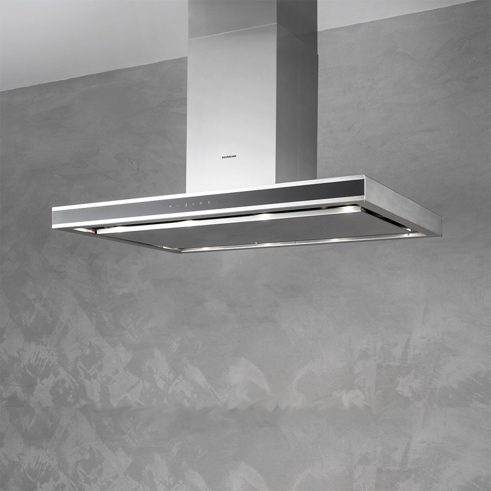 SILVERLINE 4203.9.733.01 Cappa Isola / Inox.Nero