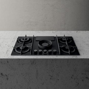ELICA@NIKOLATESLA FLAME BL/F Piano+Cappa / Nero