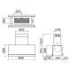 BARAZZA 1KMDI9 Cappa 90 MOOD ISOLA / Inox