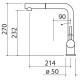 BARAZZA 1RUBMSTD Mix STEEL_DOCCIA / AISI.304