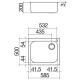 BARAZZA 1IS60601 Lavello SELECT 58.1.IBR / Inox