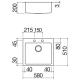 BARAZZA 1LBO61 Lavello B_OPEN 58.1.IBR / Inox