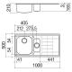 BARAZZA 1LLV100D Lavello B_LEVEL 100.1½.IBR / Ix.D