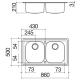 BARAZZA 1LLV902 Lavello B_LEVEL 86.2.IBR / Inox