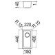 BARAZZA 1X1840I Vasca QUADRA 18.IBP.FT / Inox