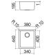 BARAZZA 1X3440I Vasca QUADRA 34.IBP.FT / Inox