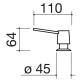 BARAZZA 1DSC Dispenser COMPACT / Cromato