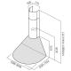 ELICA TONDA IX/F/90 Cappa / Inox