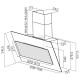 ELICA VERTIGO WH/F/90 Cappa / Cr.Bianco
