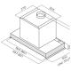 ELICA GLASS OUT IX/A/60 Gruppo Incasso / Inox