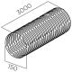 ELICA 1052AD Tubo Flessibile Ø150x3000 mm