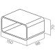 ELICA 1052D Giunzione Rettangolare 150x70 mm