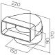 ELICA 1053P Curva Rettangolare a Orizzontale