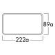 ELICA KIT0120991 Tubo 222x89x1000 / Bianco
