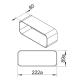 ELICA KIT0121001 Giunto 227x94x80 / Bianco