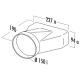 ELICA KIT0121008 Raccordo Ø153 227x94 / Bianco