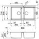 ELLECI LGB45048 Lavello BEST 450 / Cemento