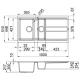 ELLECI LGB47559 Lavello BEST 475 / Antracite