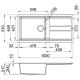 ELLECI LGB48040 Lavello BEST 480 / Nero