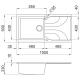 ELLECI LGE48054 Lavello EGO 480 / Nero.Pietra