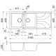 ELLECI LGE50059 Lavello EGO 500 / Antracite