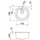 ELLECI LGEROU40 Lavello EGO ROUND / Nero