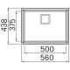 ELLECI LGK10568BSO Lavello KARISMA 105 / Bianco