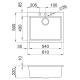 ELLECI LGQ11059 Lavello QUADRA 110 / Antracite