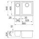 ELLECI LGQ15051BSO Lavello QUADRA 150 / Avena