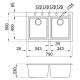 ELLECI LGQ35059 Lavello QUADRA 350 / Antracite