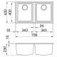ELLECI LGQ35068BSO Lavello QUADRA 350 / Bianco
