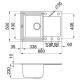ELLECI LGY13568 Lavello EASY 135 / Bianco