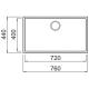 ELLECI LKQ13099BIN Lavello INTEGRA 130 / Dark.Grey