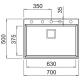 ELLECI LMK12079 Lavello KARISMA 120 / Aluminium