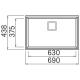 ELLECI LMK12079BSO Lavello KARISMA 120 / Aluminium