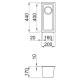 ELLECI LMQ05079BSO Lavello QUADRA 50 / Aluminium