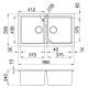 ELLECI@LMT45079 Lavello TEKNO / Aluminium