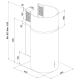 SILVERLINE@3290.4.733.01 Cappa Parete / Inox